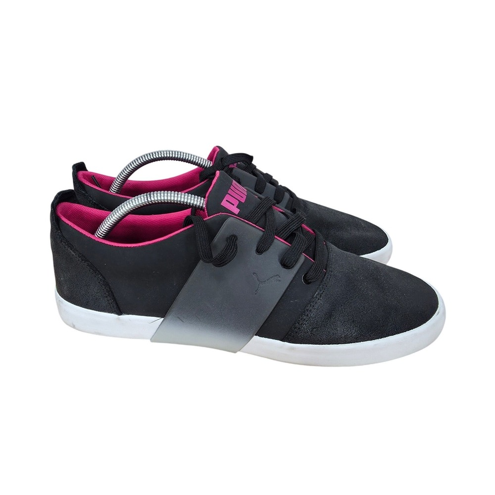 Puma El Ace 3 Lo Dip Dye Sneakers Mens 10.5 Black Pink Low Top Casual Shoes